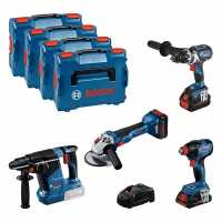 4-Tool-Akku-Set 18V - Bosch GSR;GDX;GWS;GBH_1